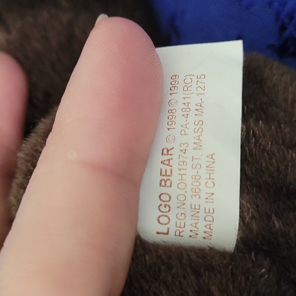 1998-1999 ACS Relay For Life "Mr. Ree" (mystery) Teddy Bear VTG Plush Logo Bear - Picture 16 of 17